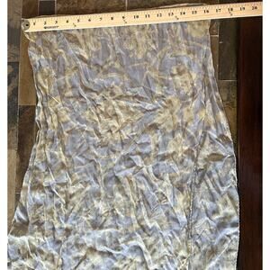 Lafayette 148 100% Silk Scarf 16 X 62 Beautiful Cream and Blue Women’s